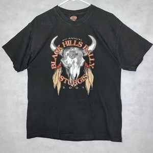 Harley-Davidson 2001 Sturgis Black T Shirt NWOT